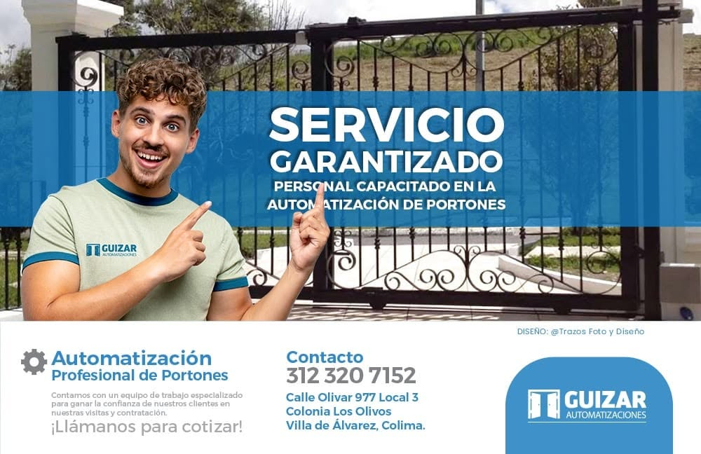 Servicio garantizado con personal capacitado en automatización de portones